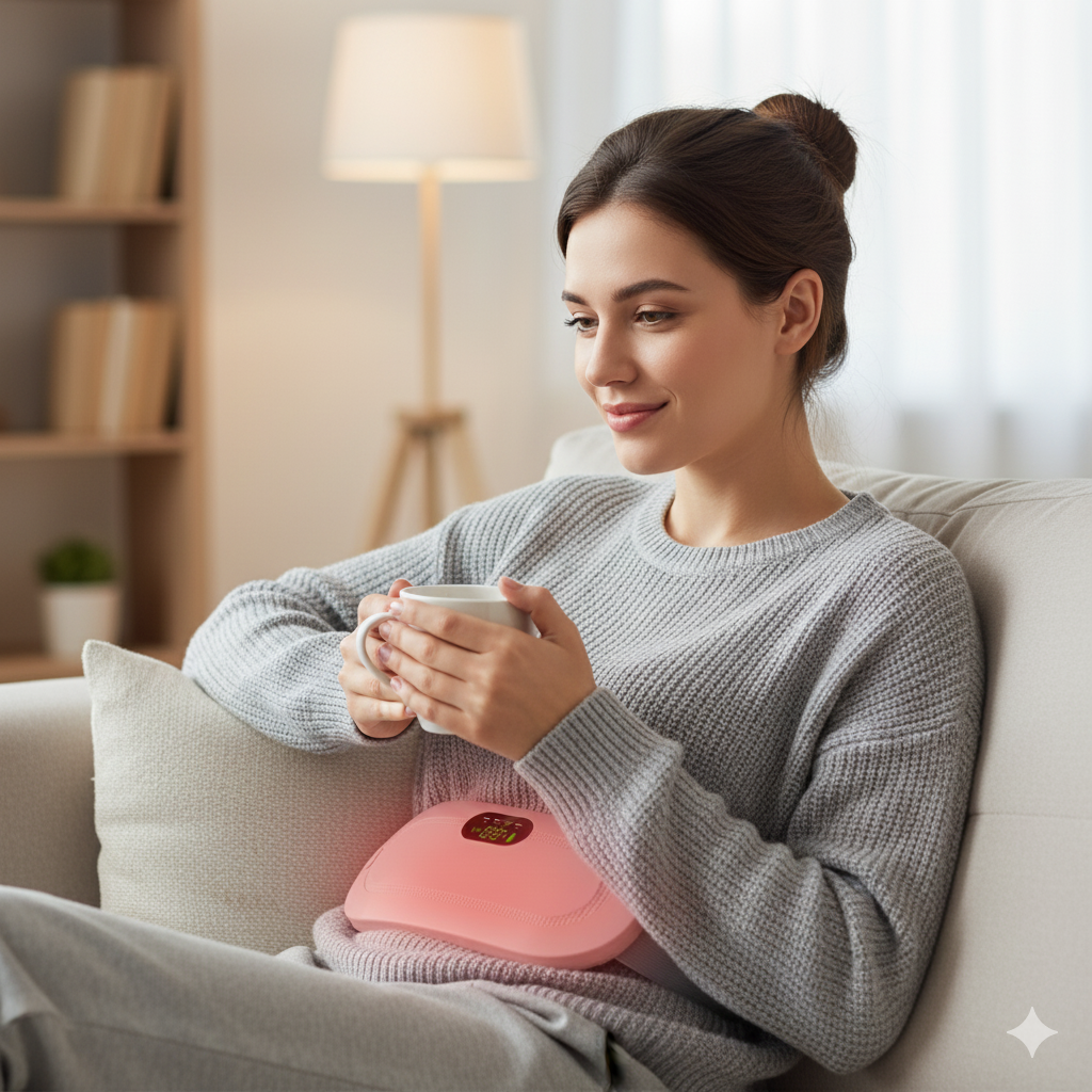 Cinturón Eléctrico de Masaje y Calor Inteligente para Cólicos Menstruales