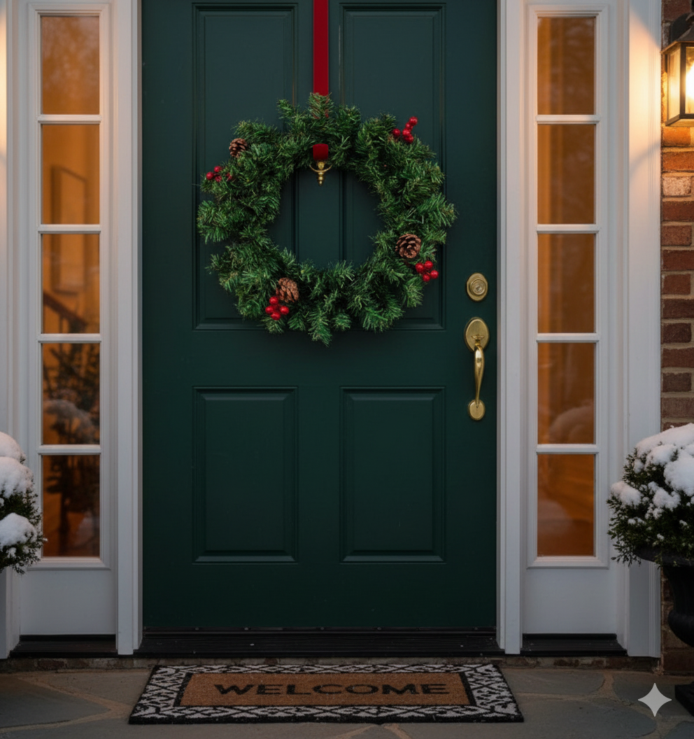 CORONA NAVIDAD PUERTA 40 CM