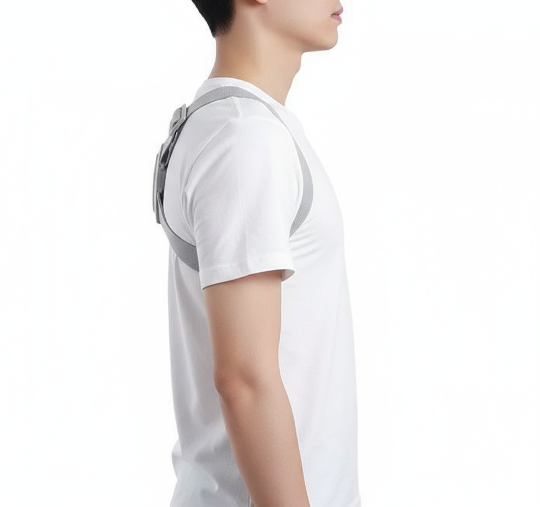 Corrector de Postura Inteligente con Sensor de Vibración - Recargable USB - Ajustable Adultos y Niños